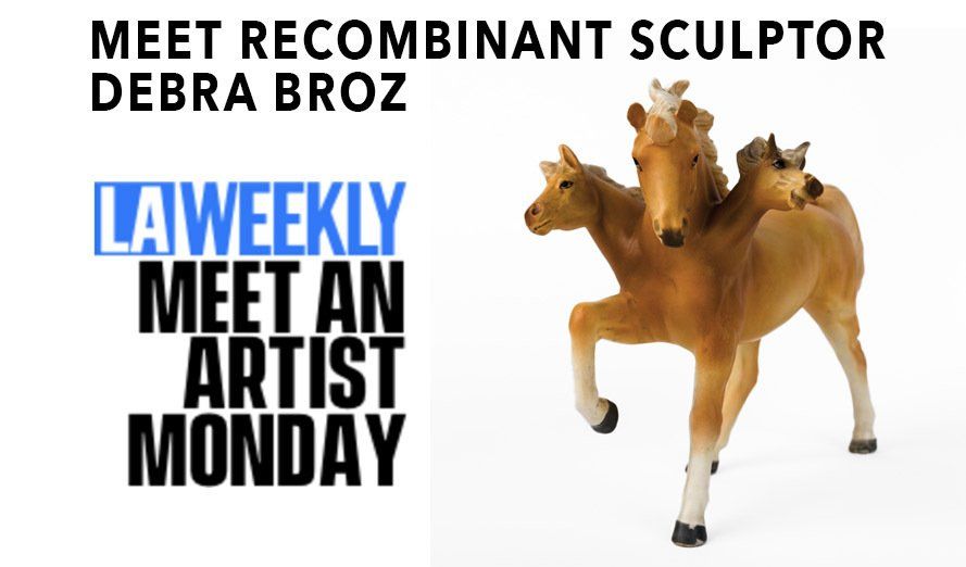 A poster that says meet recombinant sculptor debra boz