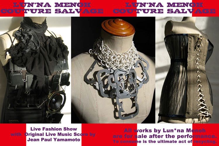 A poster for a live fashion show with original live music by jean paul yamamoto