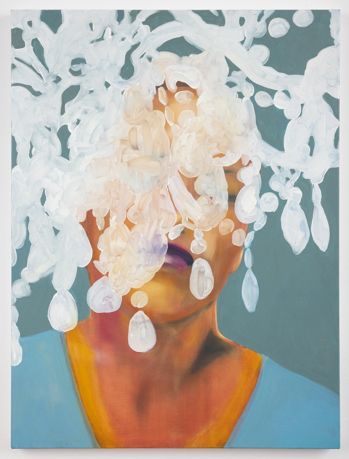 Beryl Odette, Behind the Chandelier (Self Portrait)