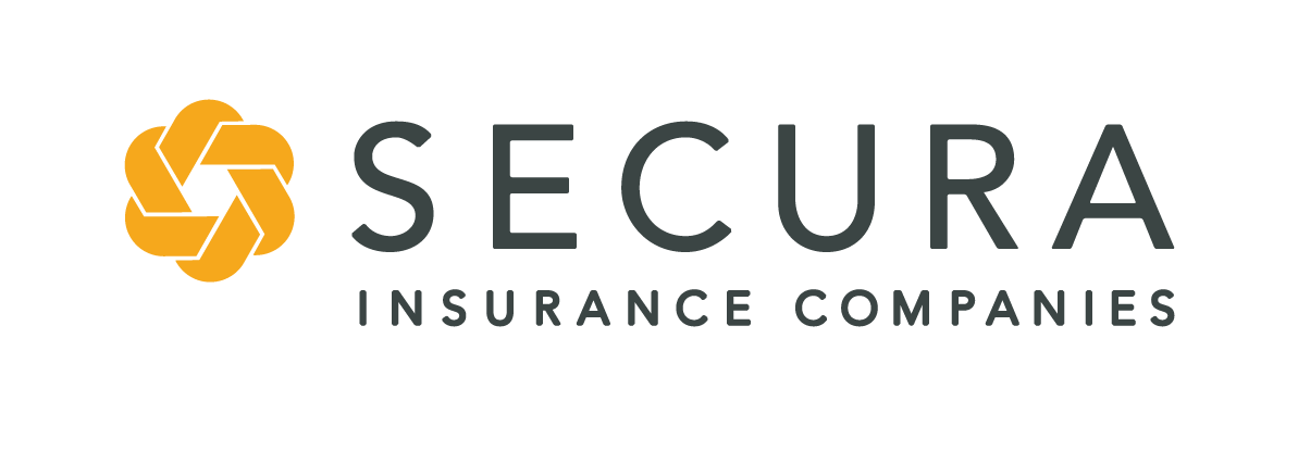 SECURA Insurance Companies logo: an orange flower graphic beside the word 