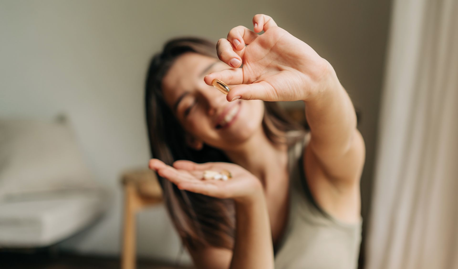 Woman smiling