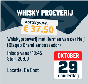 Whisky proeverij
