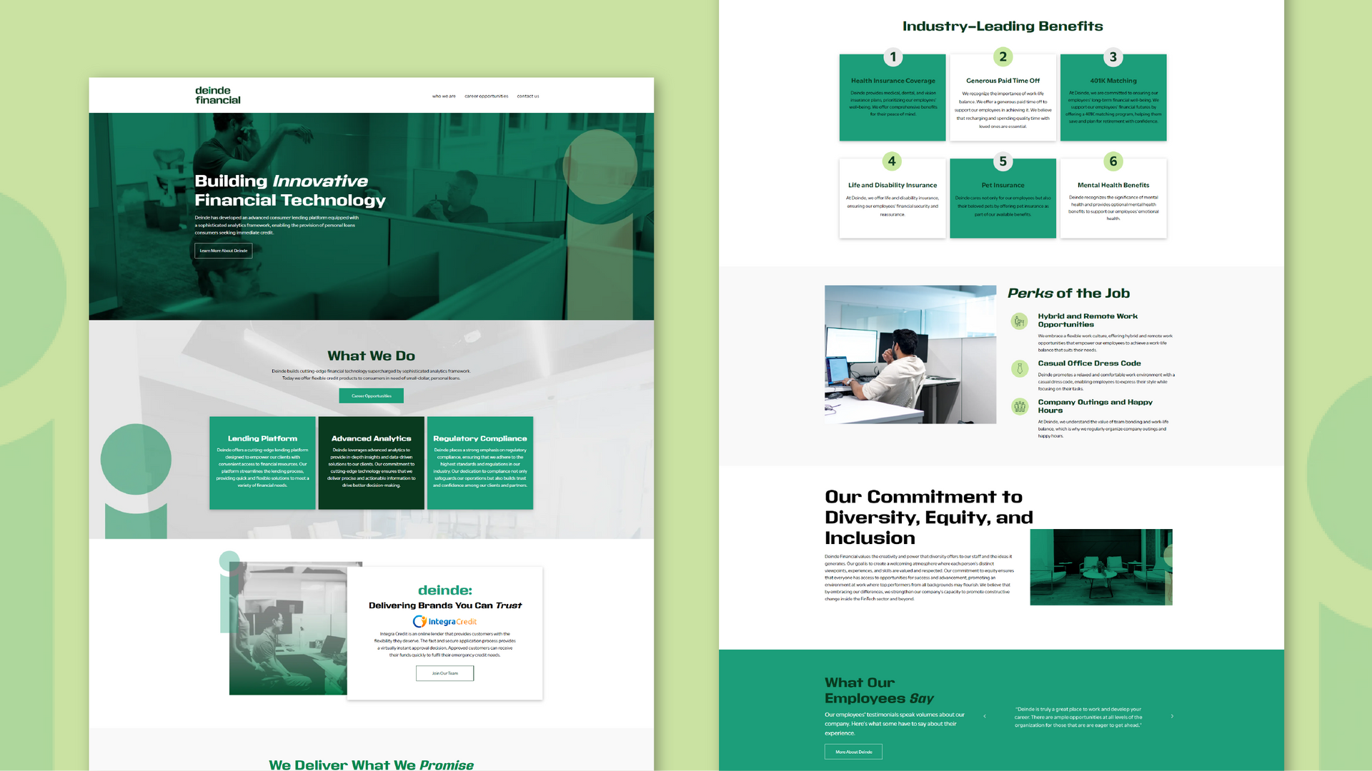 Deinde Financial Website Case Study | RivalMind