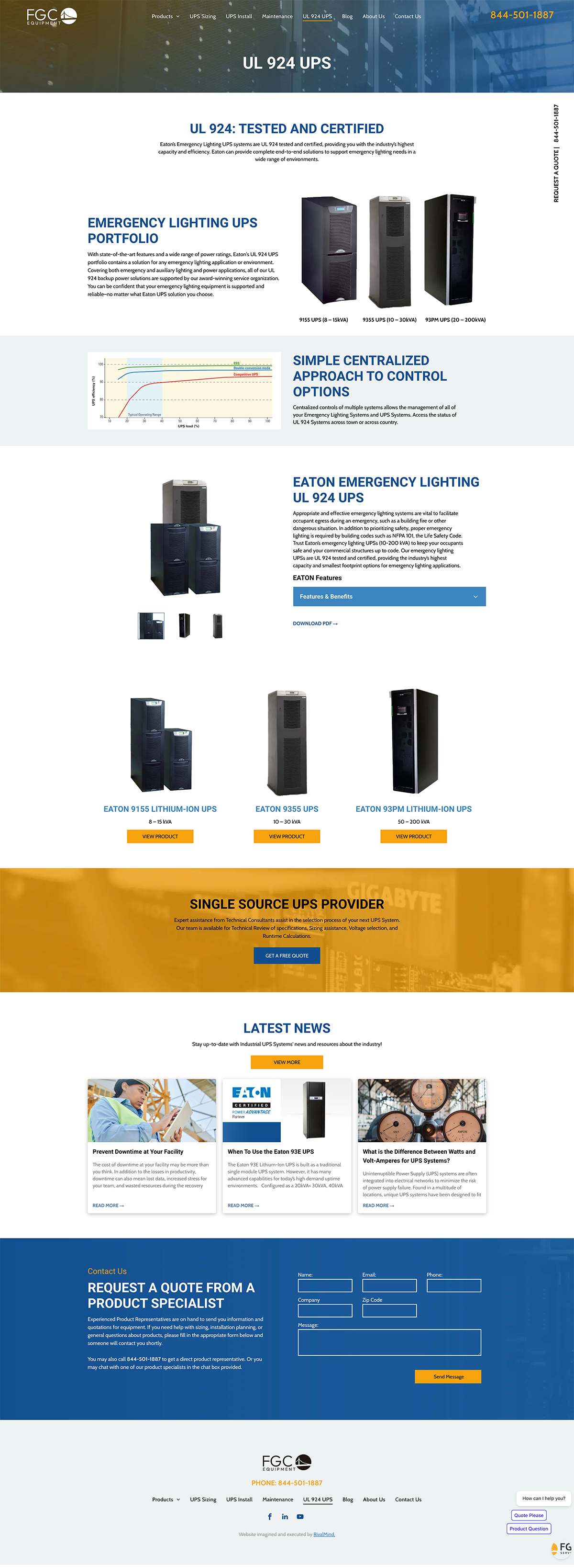 E-commerce product page for black and white electronic devices, with pricing, specifications, and orange call-to-action buttons