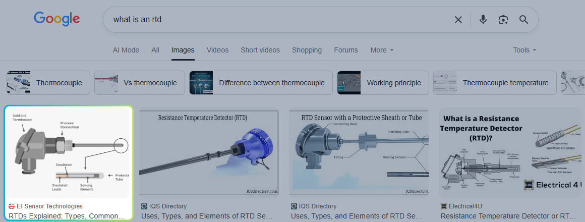 Google search results page showing images of handguns and firearm parts