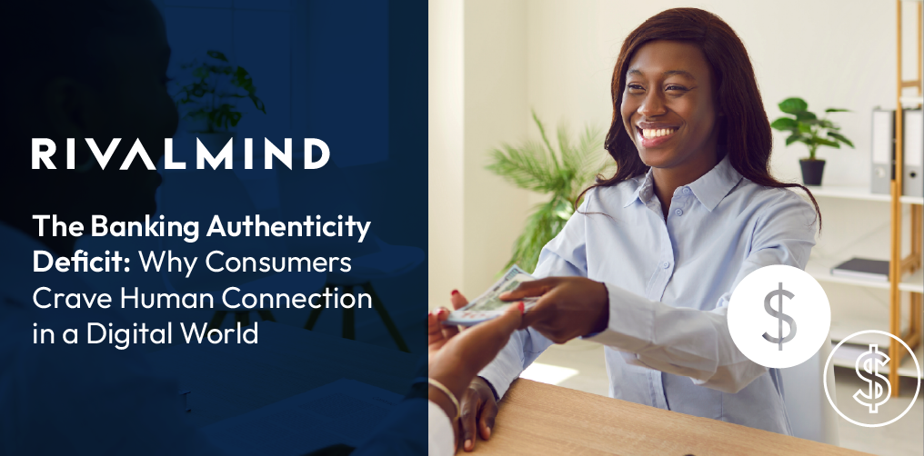 Bank teller smiling, handing money to a customer.