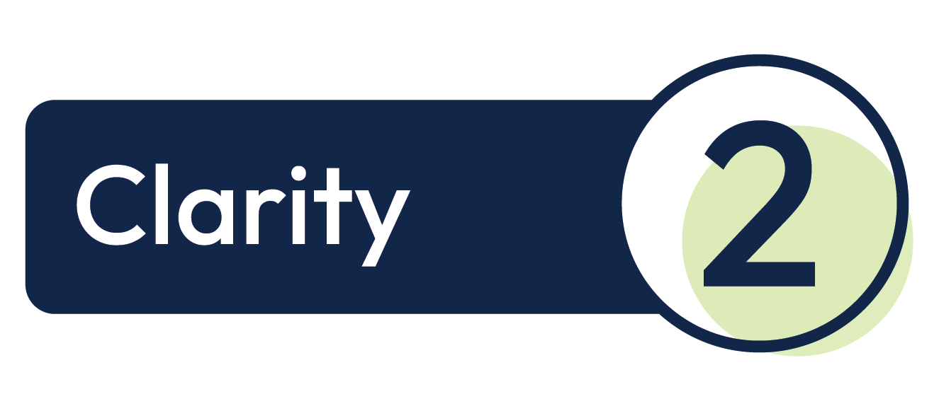 Plan 2 label in navy and pale green, with a large number 2 in a circle