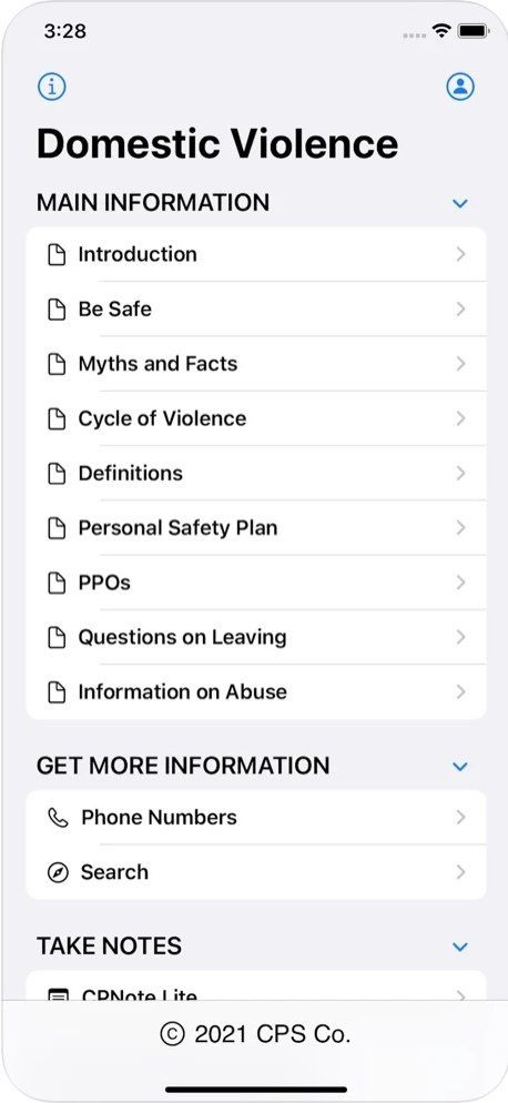 Domestic Violence Screenshot