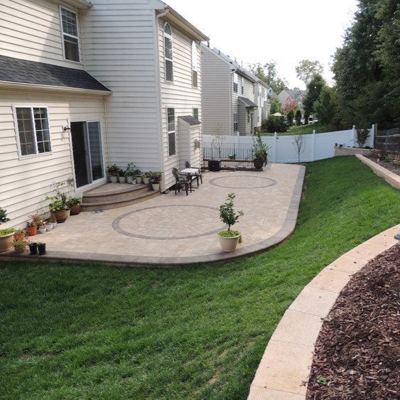 Spacious paver patio ready for summer entertaining, built by J Gonzalez Construction in Maryland