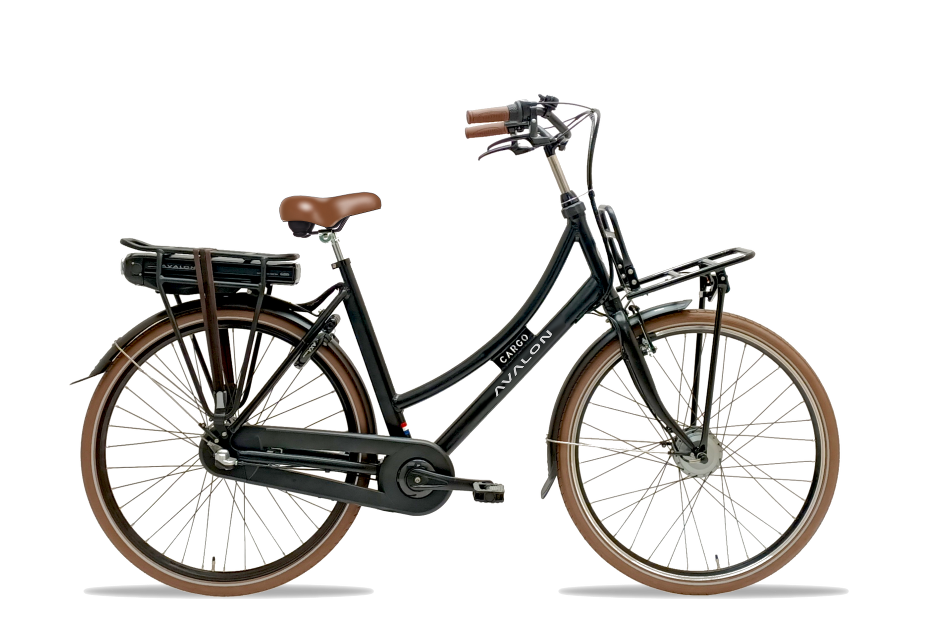 Avalon E-Cargo elektrische transportfiets mat zwart - krachtige cargofiets voor dagelijks gebruik