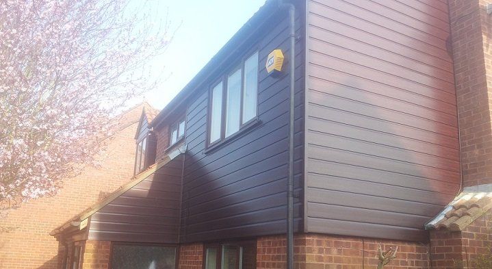 Mahogany UPVC cladding