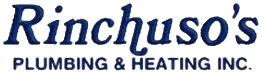 Rinchuso’s Plumbing & Heating Inc. blue logo text on a white background
