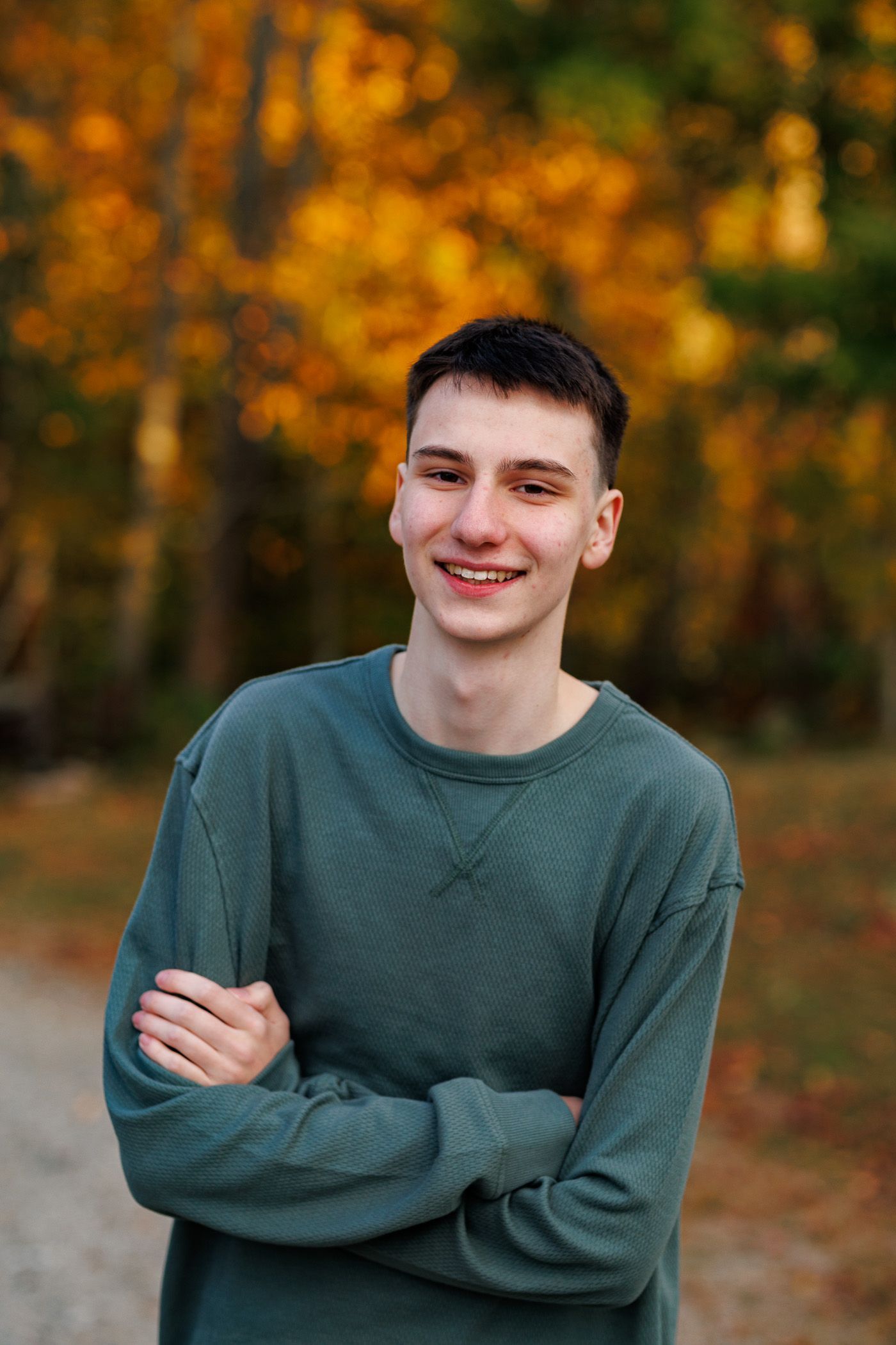 High school senior - senior photography - male student walking