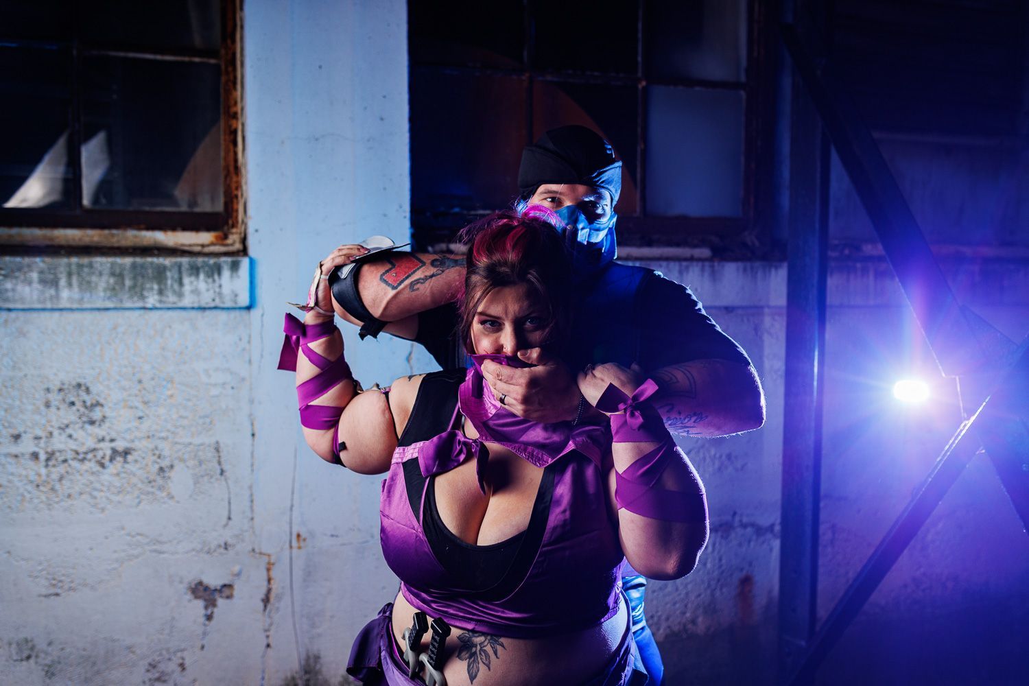 Mortal Kombat themed engagement session