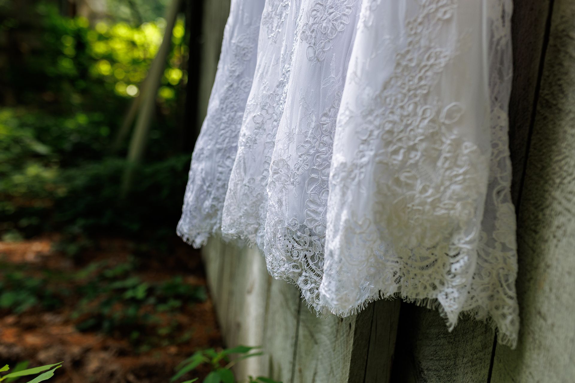 wedding dress close up