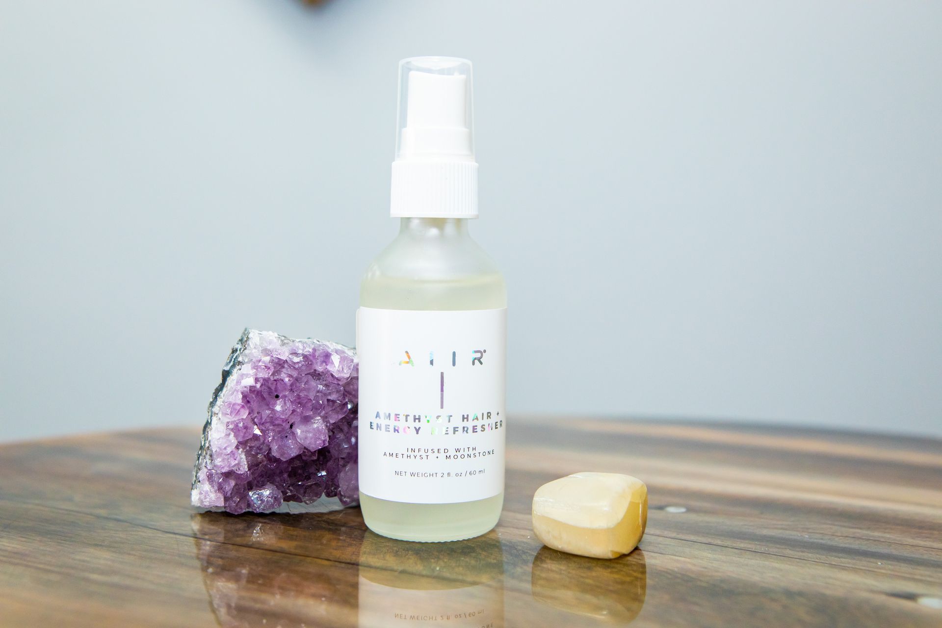 Photography MA - branding photograph hair and crystal products.
