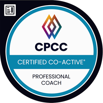 A logo for a certified co-active professional coach