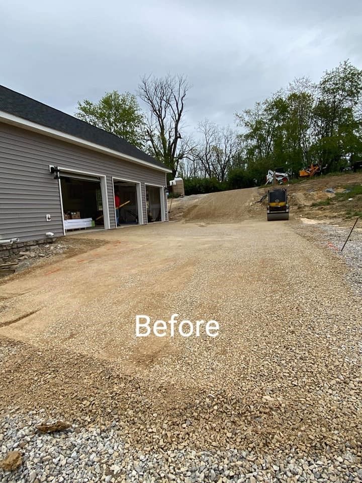 Gravel driveway 