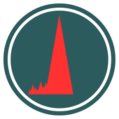 A green circle with a red triangle inside of it showing the Spike online ltd symbol logo
