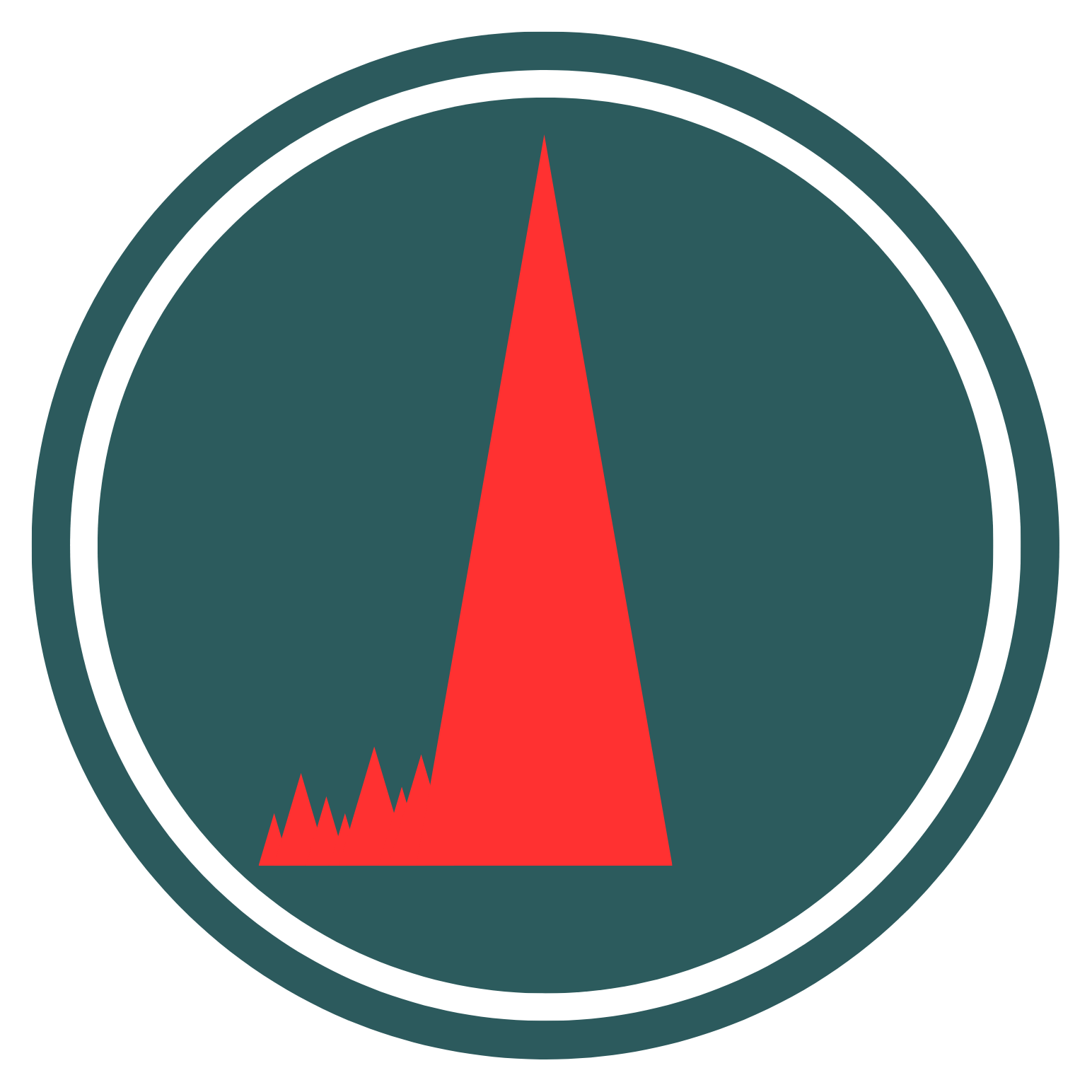 A green circle with a red triangle inside of it showing the Spike online ltd symbol logo