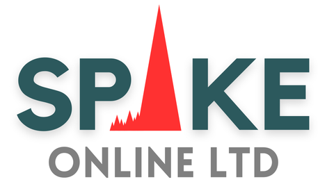 A logo for a company called spike online ltd