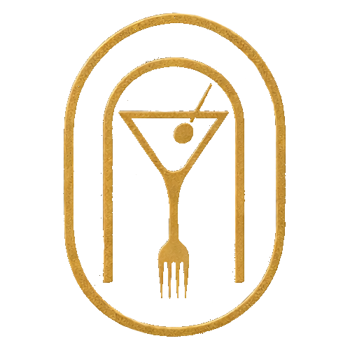cocktail glass and fork icon