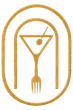 cocktail glass and fork icon