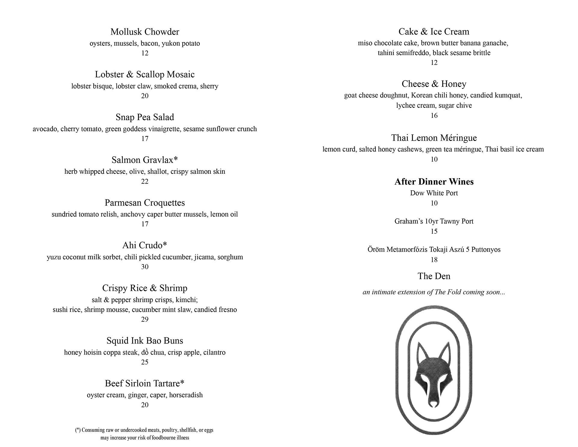 The Fold Menu 2