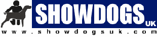 Logo: Silhouetted handler and dog next to 