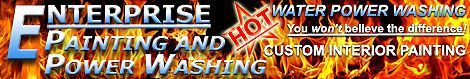 Logo for Enterprise Painting and Power Washing with 