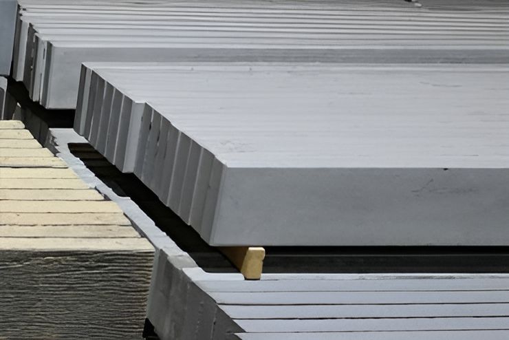 A Bunch Of Concrete Slabs Are Stacked On Top Of Each Other — Pigot's Mid Western Sand and Soil In Orange, NSW