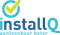 Logo: teal circle with green checkmark above