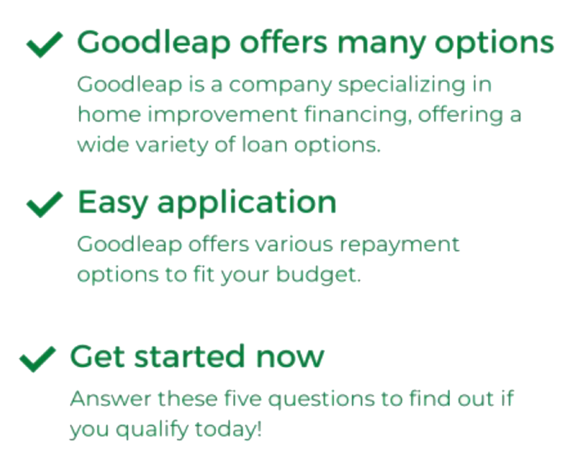 Goodleap offers many options for home improvement financing