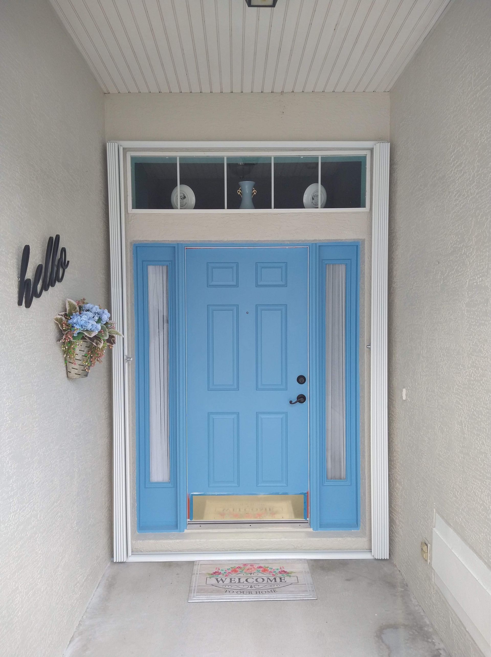 Blue Accordion Shutter - Melbourne, FL - Roll Tite Shutters