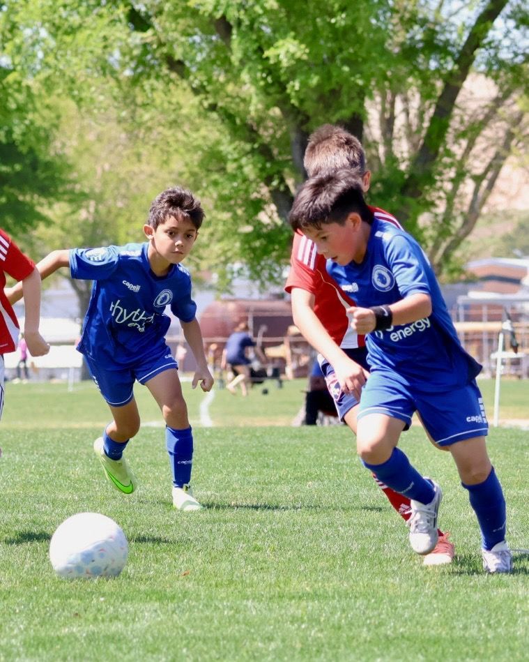 Albion Hurricanes FC youth players in a game