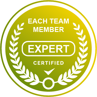 each team member expert certified