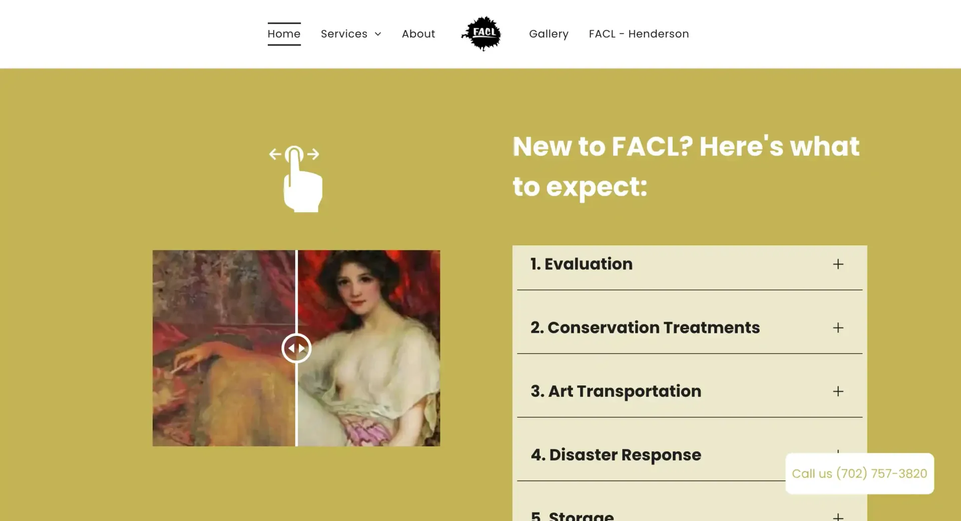 Fine Art Conservation Laboratories, Inc. (FACL) Website