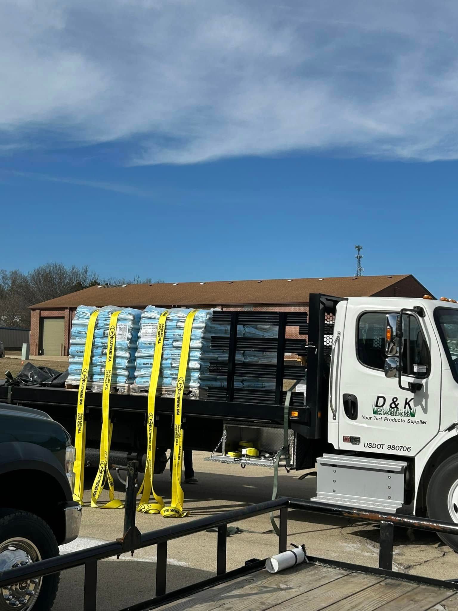A truck with the word ban on the side of it