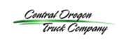 The logo for central oregon truck company is green and black.