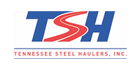 Logo of Tennessee Steel Haulers, Inc.; blue