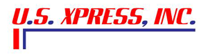 U.S. XPRESS, INC. in red lettering with a blue line underneath, and red vertical bar to the left.