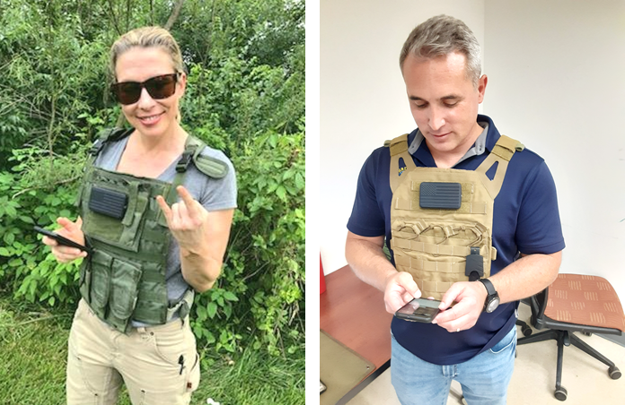 PATCH inventors, Dana De Coster and Maeve Garigan