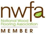 The logo for the national wood flooring association member