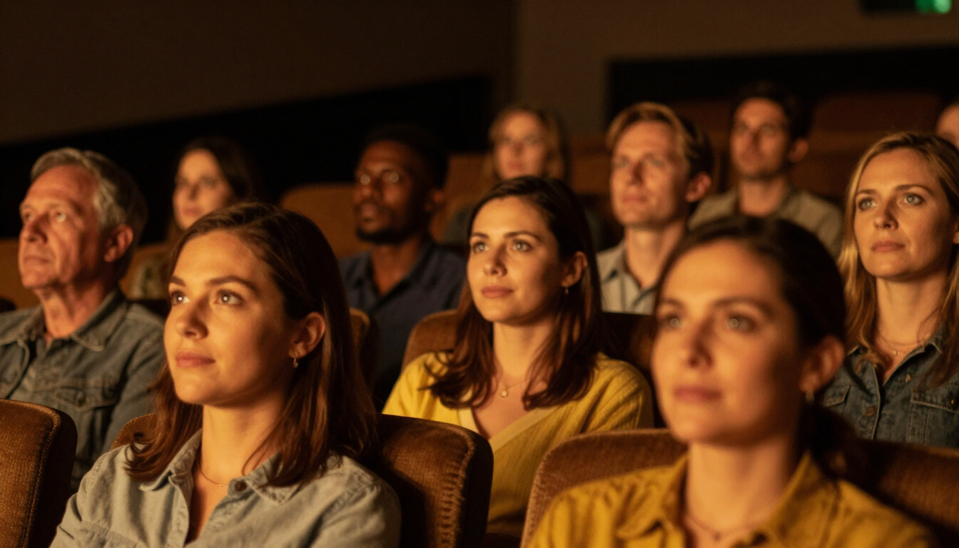 Audience in a small cinema