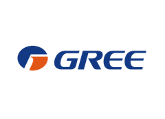 Full Time Heating & Cooling | The gree logo is on a white background.