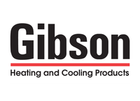 Full Time Heating & Cooling | The gibson heating and cooling products logo is on a white background.