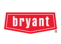 Full Time Heating & Cooling | The bryant logo is red and white on a white background.