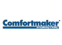 Full Time Heating & Cooling | Comfortmaker air conditioning and heating logo on a white background