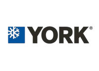 Full Time Heating & Cooling | A logo for york with a snowflake on it