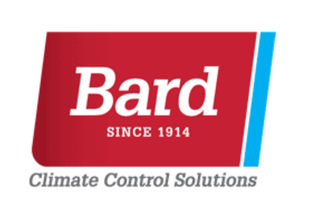 Full Time Heating & Cooling | A red and blue logo for bard climate control solutions